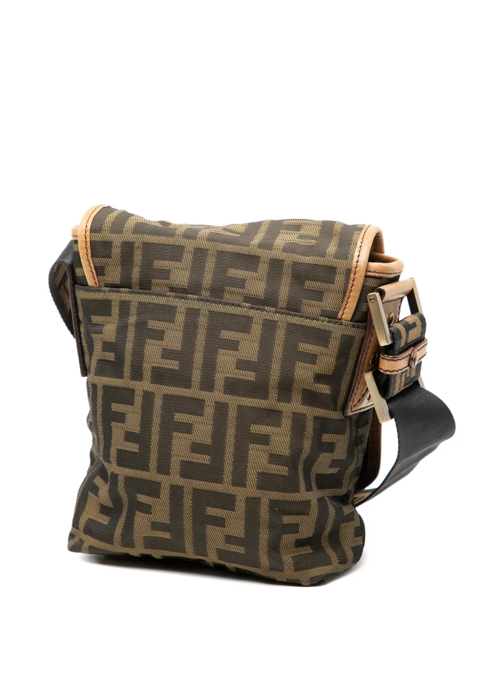 Fendi Pre-Owned 2010-2025 Mini FF Zucca Canvas Crossbody Bag