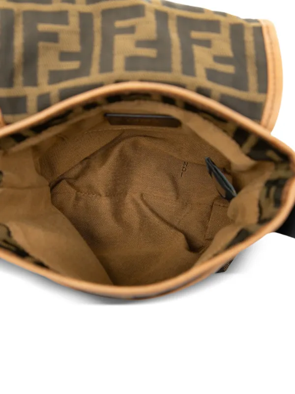Fendi Pre-Owned 2010-2025 Mini FF Zucca Canvas Crossbody Bag