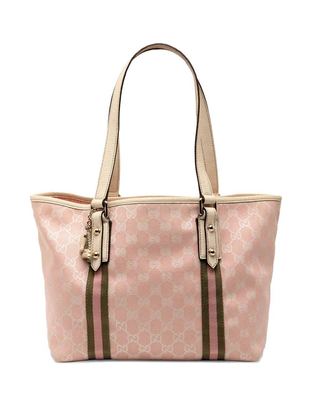GUCCI Pre-owned 2016-2025 Gg Canvas Jolicoeur Tote Bag In Pink