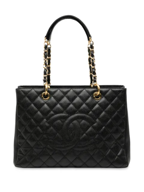 CHANEL Pre-Owned 2014-2015 Caviar Grand Shopping tote bag