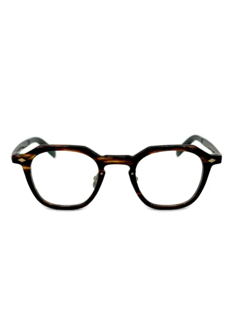 Yellows Plus Dennis round-frame glasses