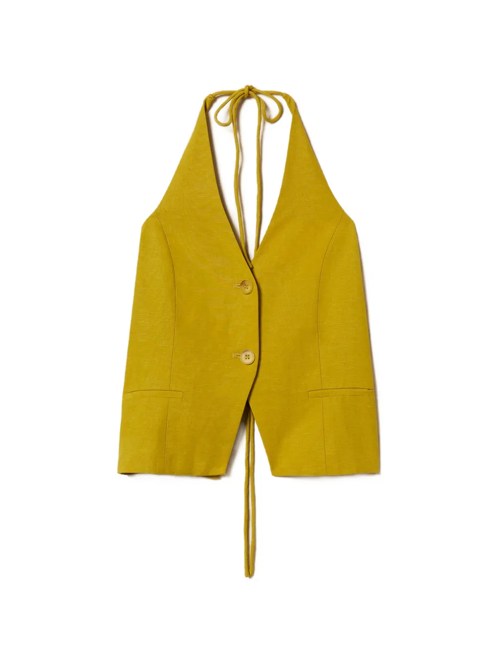 TWINSET halterneck waistcoat - Green