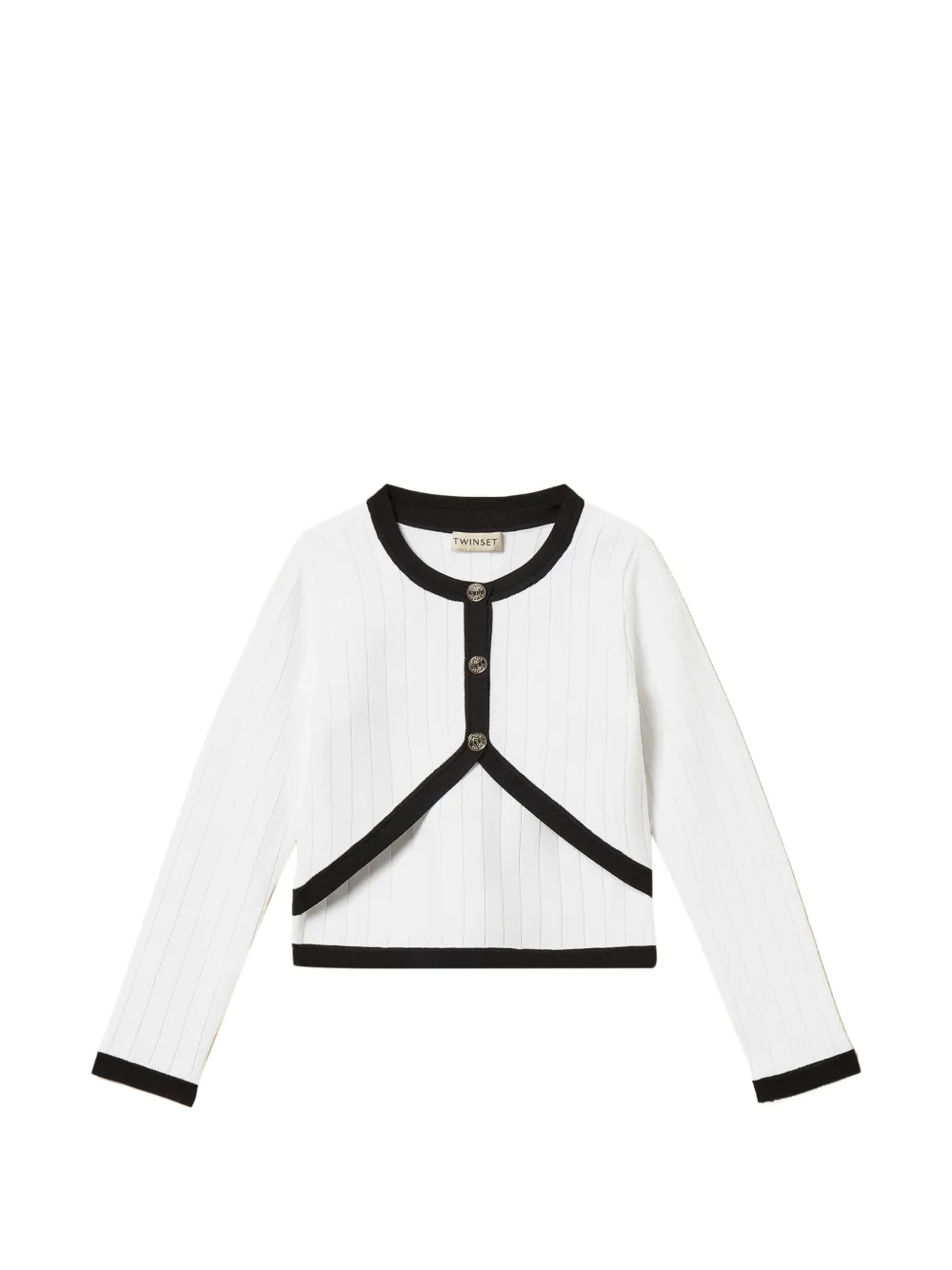 TWINSET Kids round-neck cardigan - Bianco