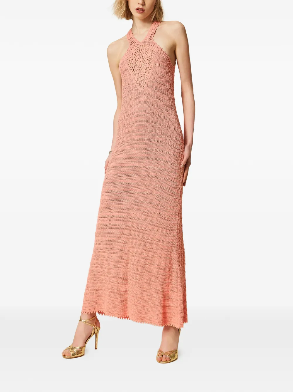 TWINSET Gebreide jurk Roze