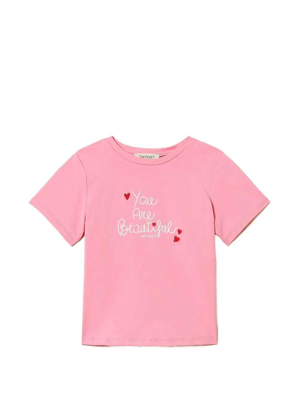TWINSET Kids embroidery T-shirt - Rosa