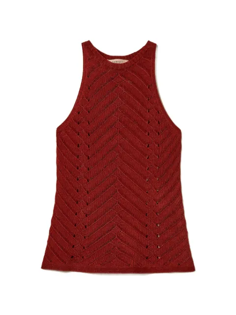 TWINSET top tejido chevron