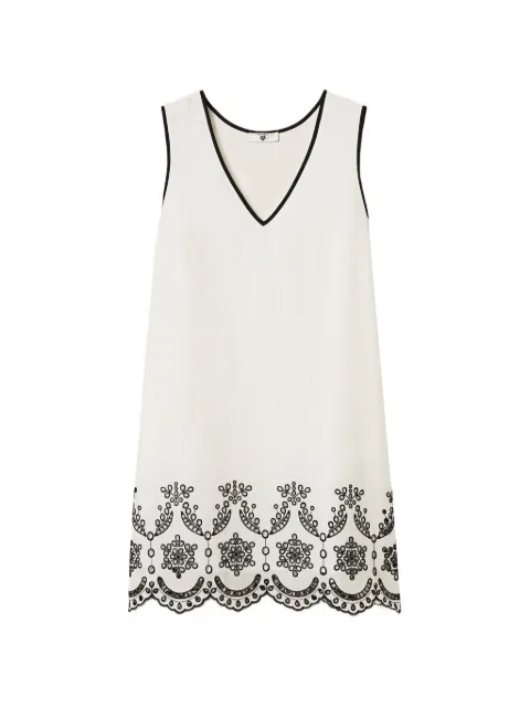 TWINSET embroidery V-neck nightgown