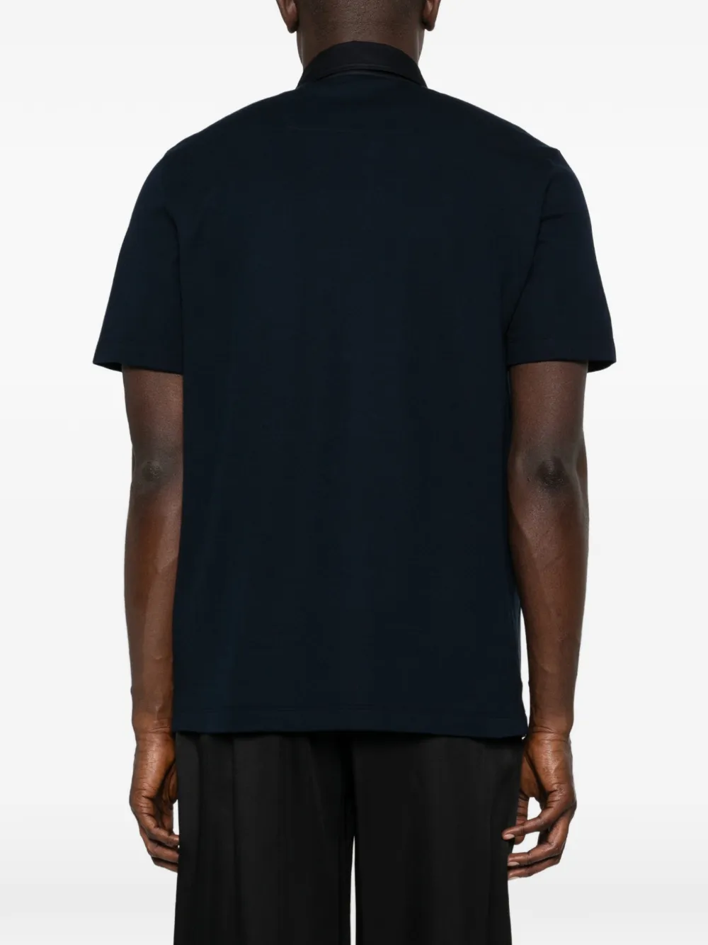 Brioni Poloshirt met contrasterende kraag Blauw