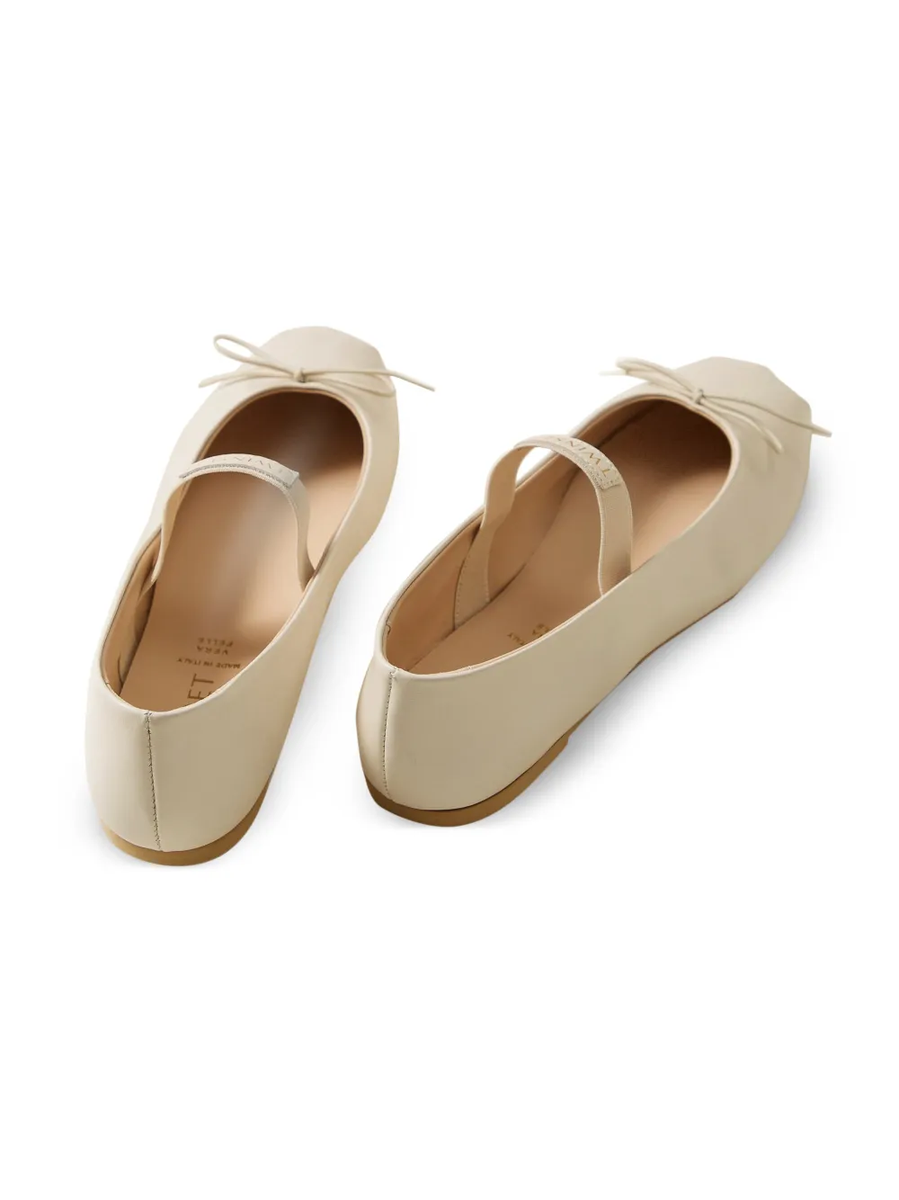 TWINSET Kids Leren ballerina's Beige