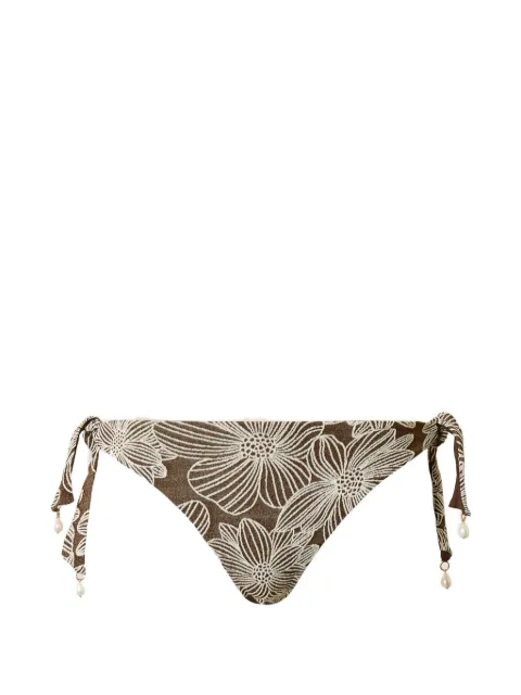 TWINSET bikinitrosor i jacquard med pärlor