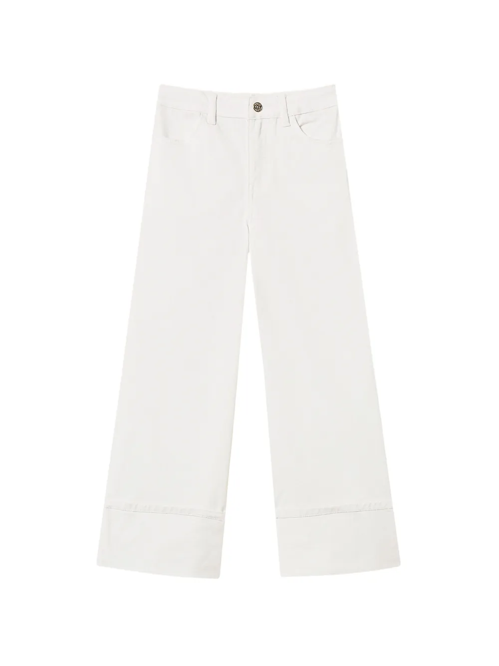 TWINSET Kids wide-leg trousers - Bianco