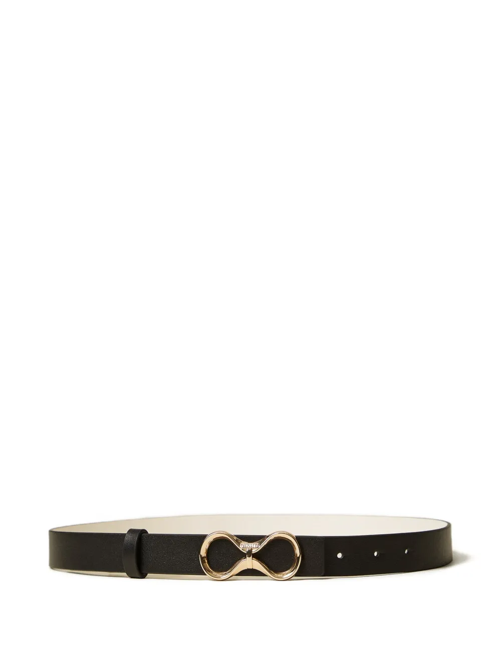 TWINSET logo-buckle reversible leather belt - Nero