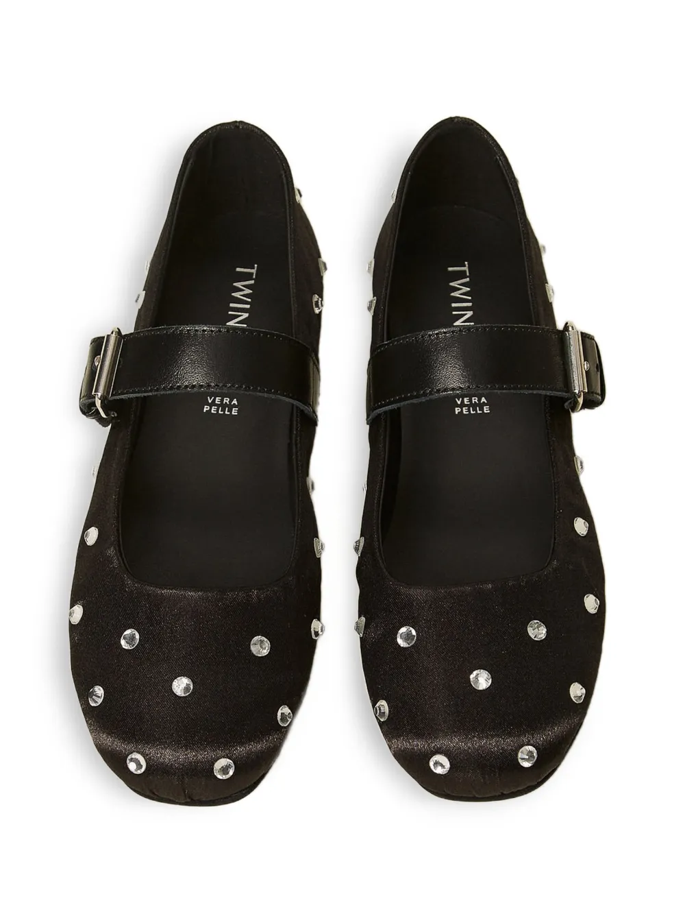 TWINSET Kids Ballerina's met stras Zwart