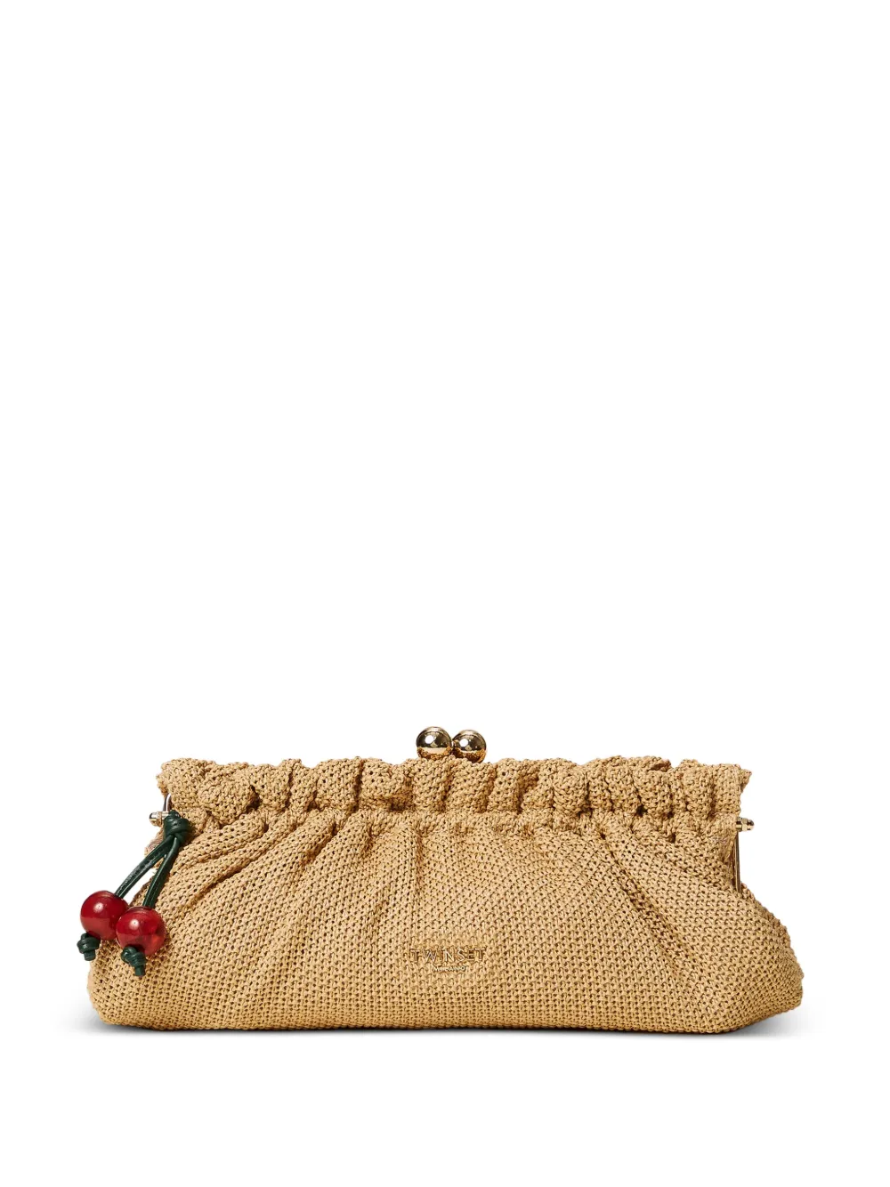 TWINSET Clutch con decorazione - Toni neutri