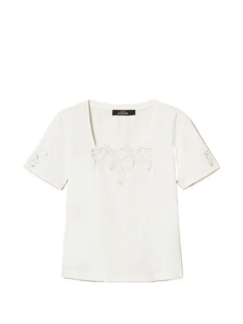 TWINSET lace-detail T-shirt