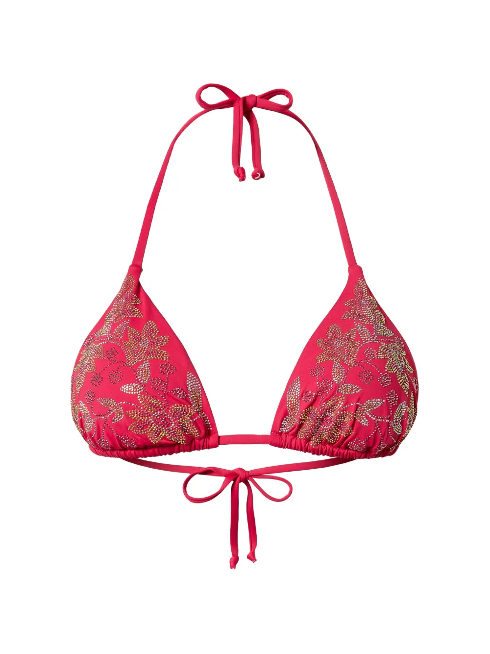 TWINSET studs triangle bikini top - Rosso