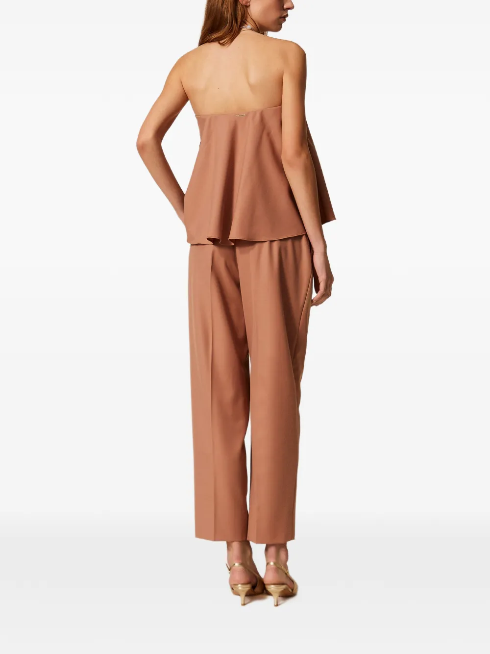 TWINSET Plooibroek Bruin
