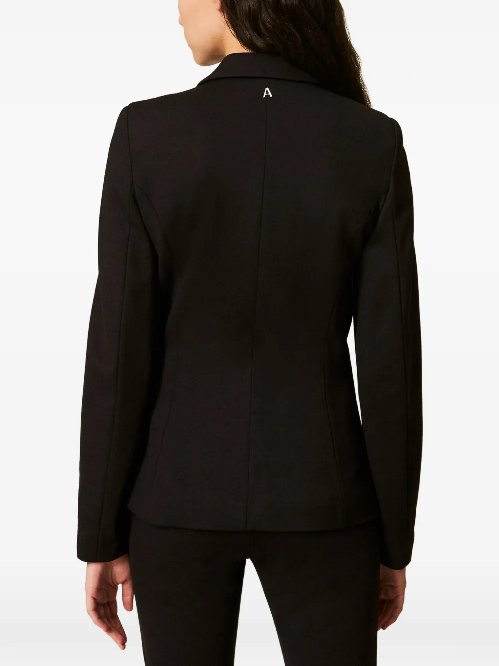 TWINSET Blazer met broche met bloemen Zwart