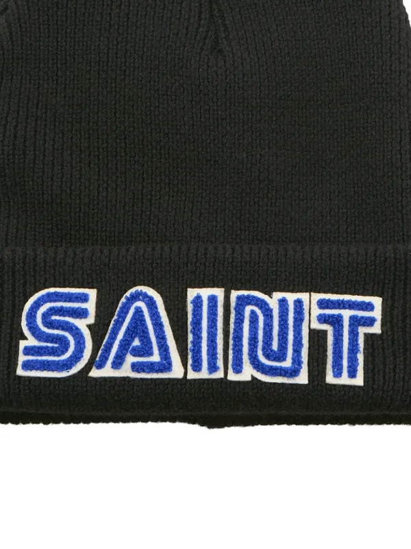 SAINT MXXXXXX x SEGA logo-embroidered Beanie | Black | FARFETCH