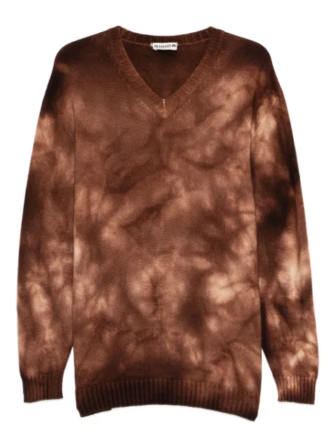 A.N.G.E.L.O. Vintage Upcycling V-neck tie-dye sweater