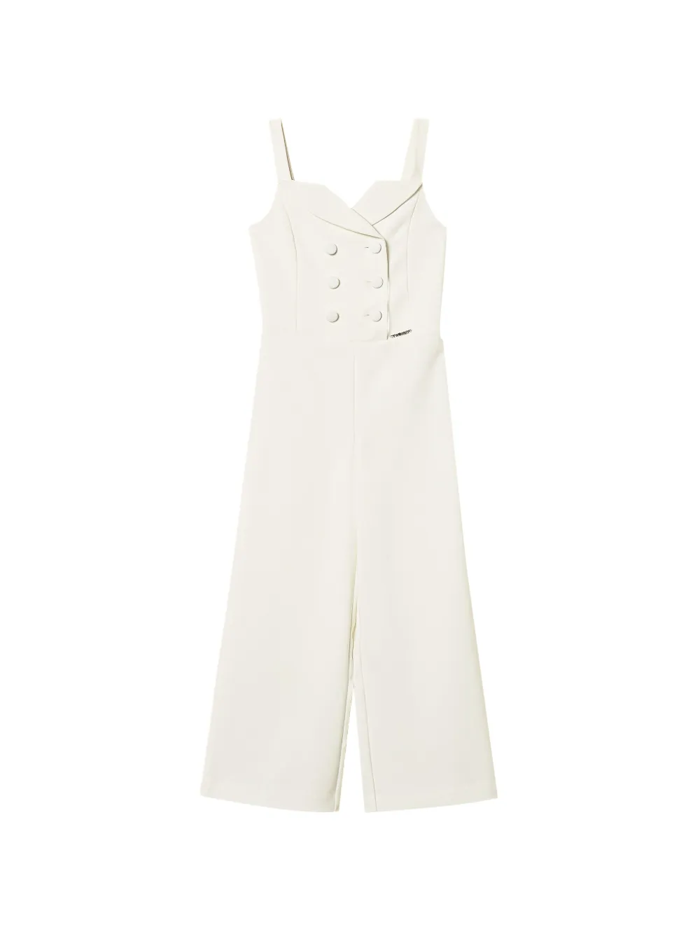 TWINSET Kids double-breasted jumpsuit - Bianco