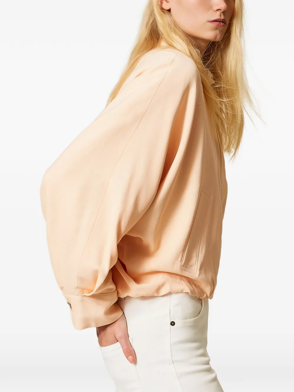 TWINSET Bomberjack met wijde mouwen Beige