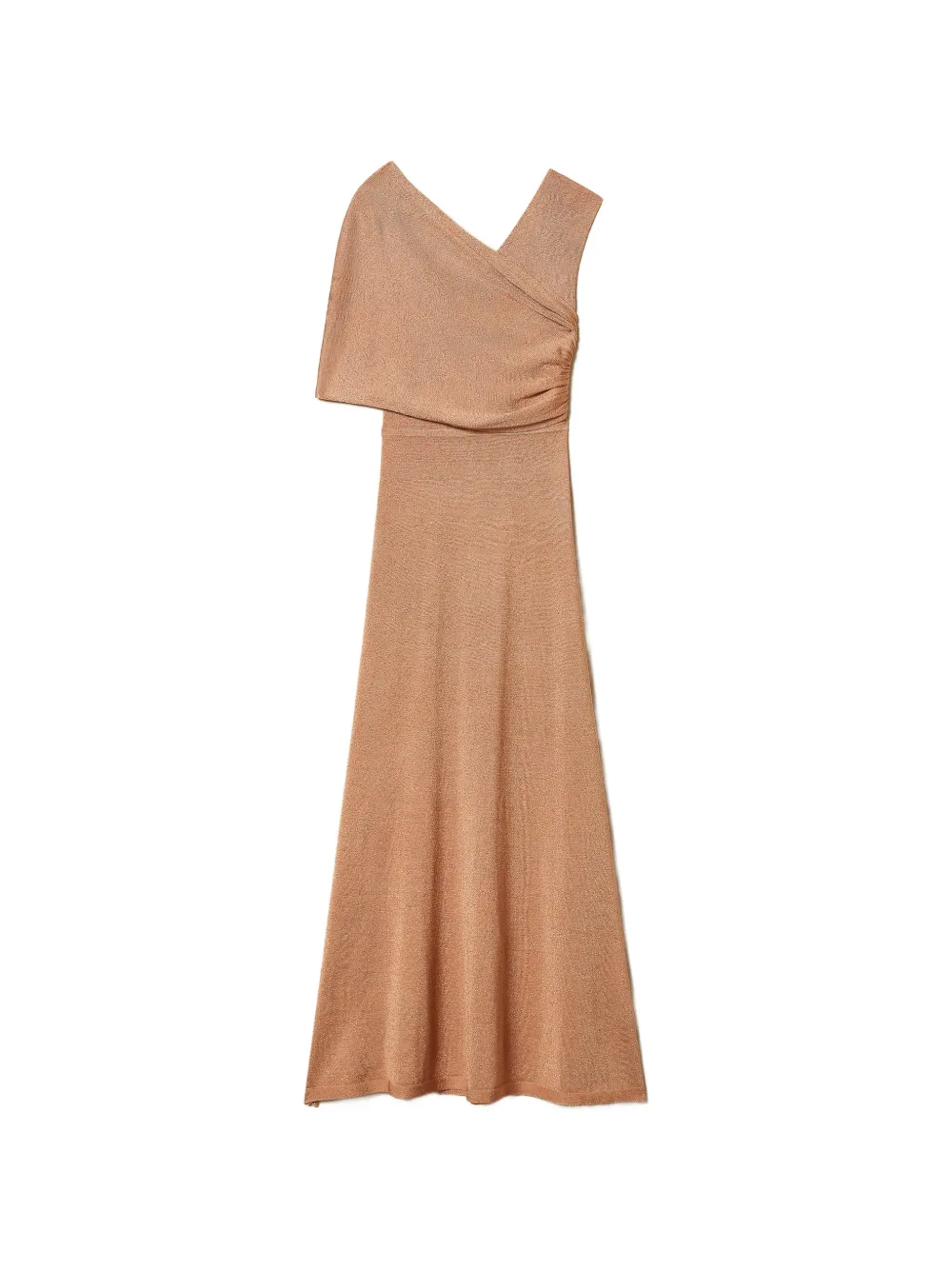 TWINSET asymmetric maxi dress - Toni neutri