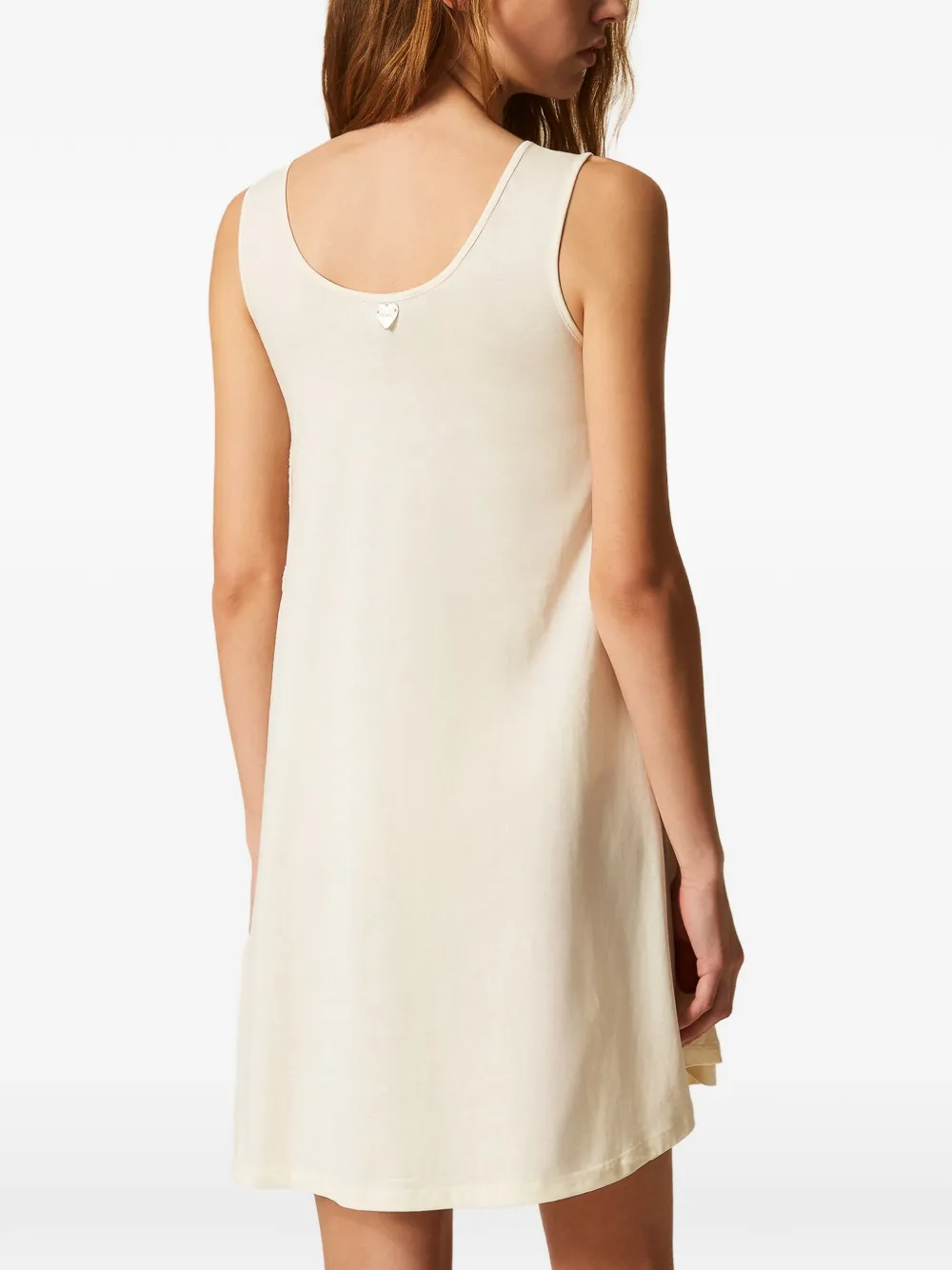 TWINSET Jurk met gehaakte applicatie Wit