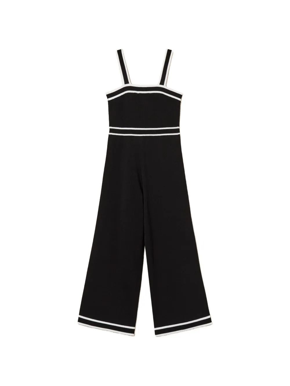  Twinset Kids Contrasting-trim Jumpsuit - Black 