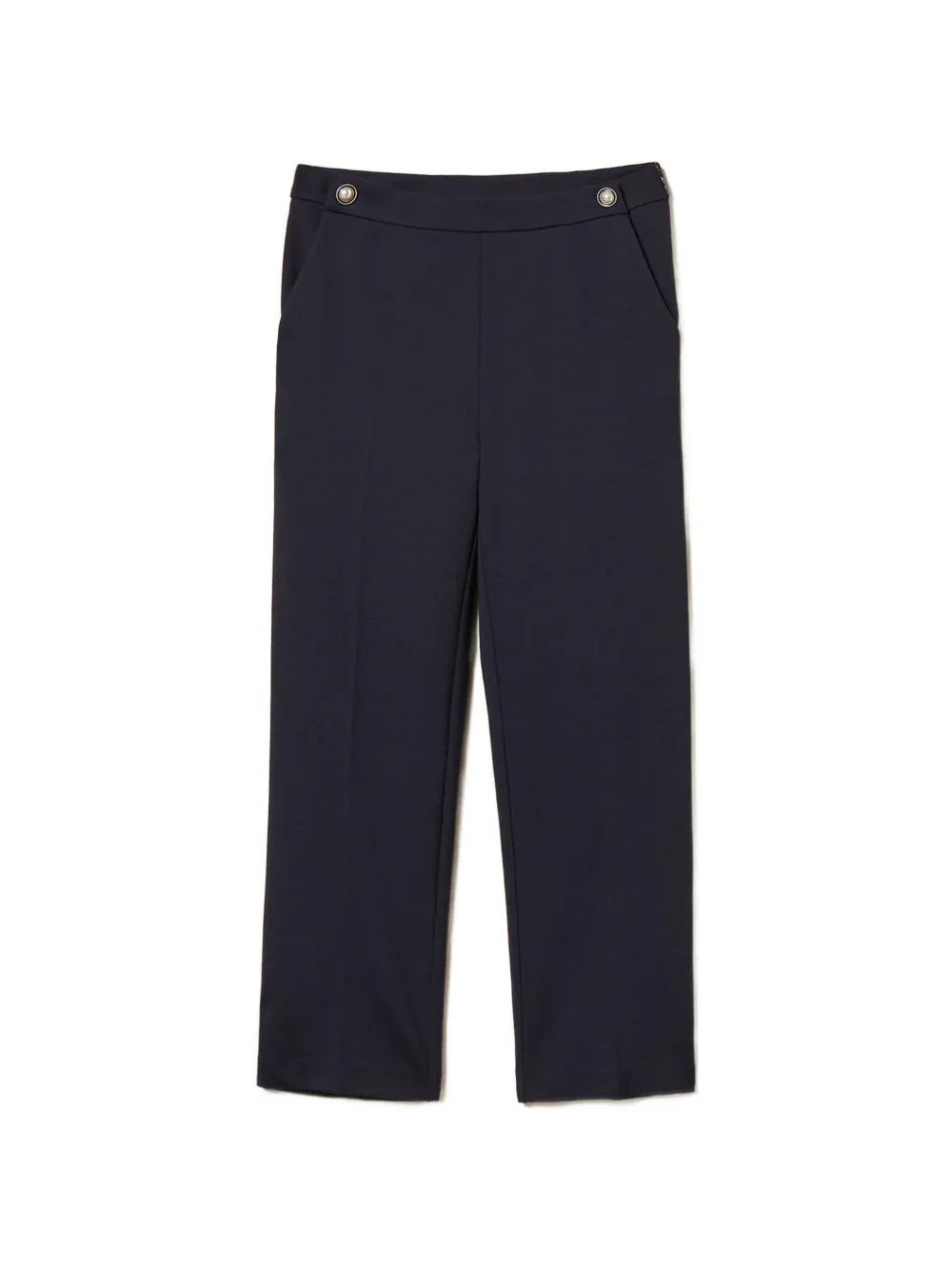 TWINSET high-waisted cigarette trousers - Blu
