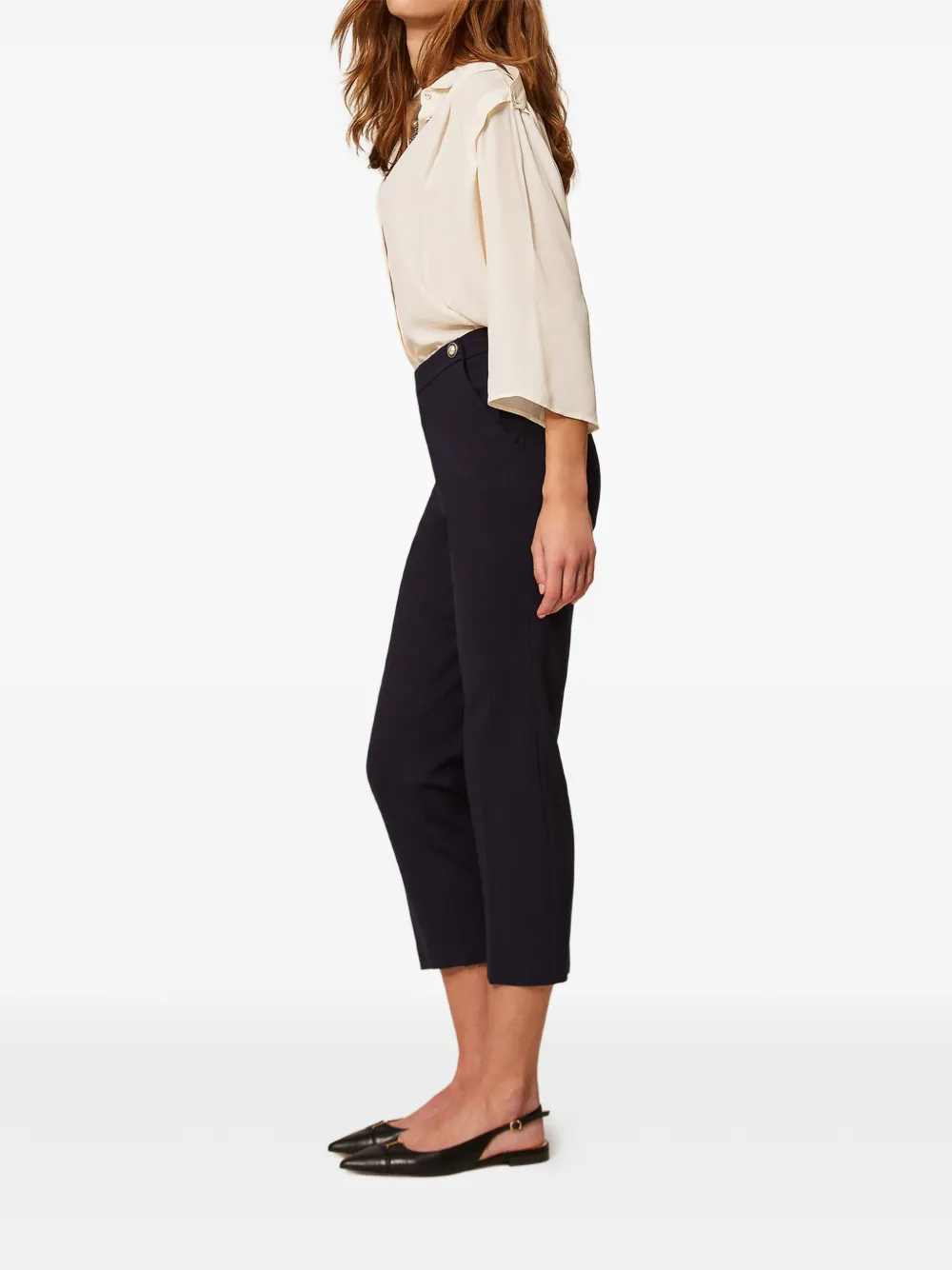 TWINSET Cigarette broek Blauw