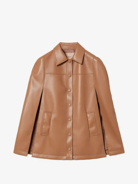 TWINSET chamarra estilo capa con botones