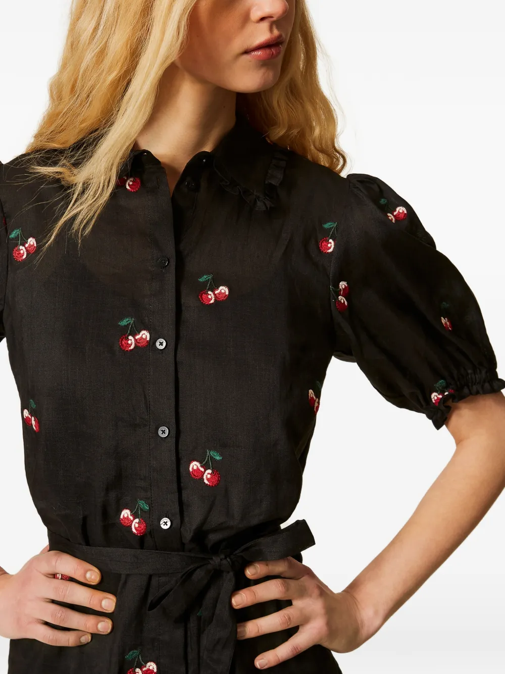 TWINSET Jurk met ruches Zwart
