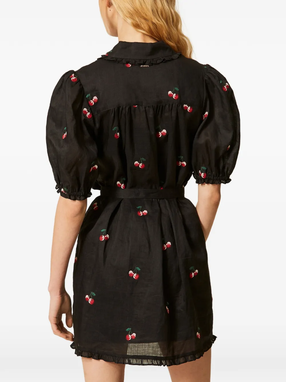 TWINSET Jurk met ruches Zwart