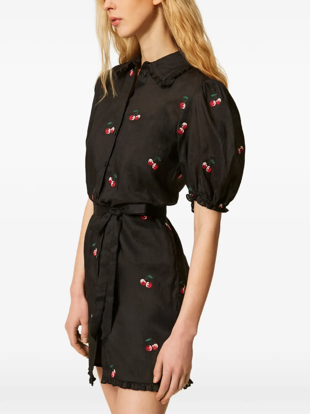 TWINSET Jurk met ruches Zwart