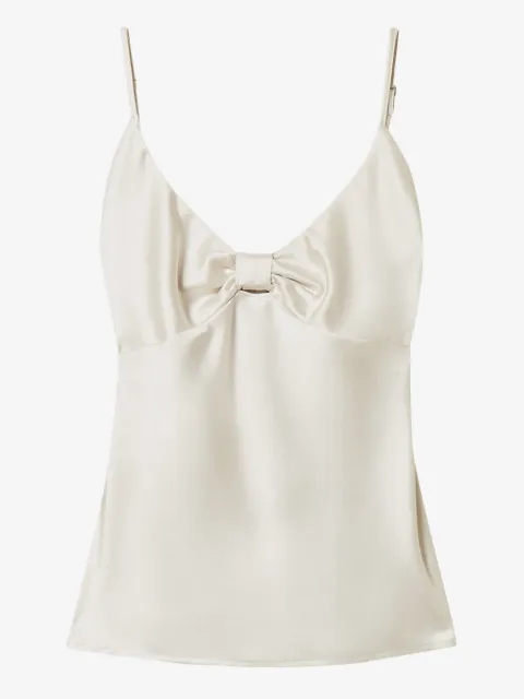 TWINSET satin top with knot