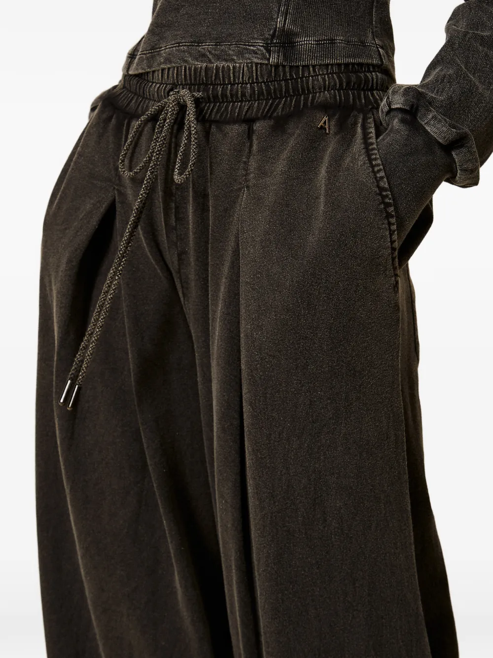 TWINSET Katoenen palazzo broek Zwart