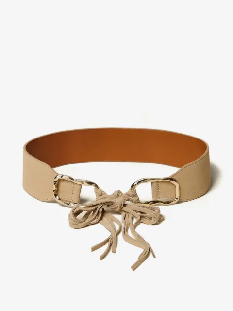 TWINSET suede belt with rings