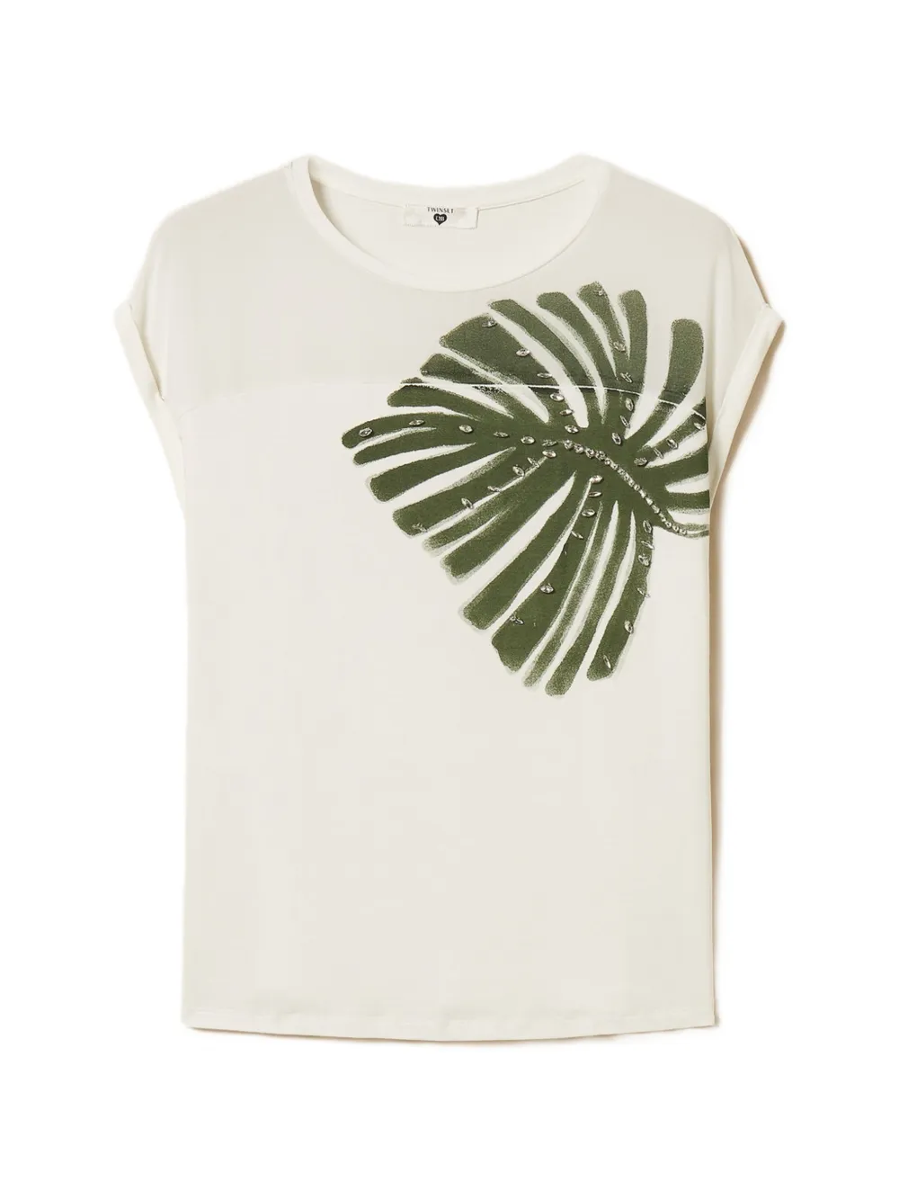 TWINSET print embroidered T-shirt - Bianco