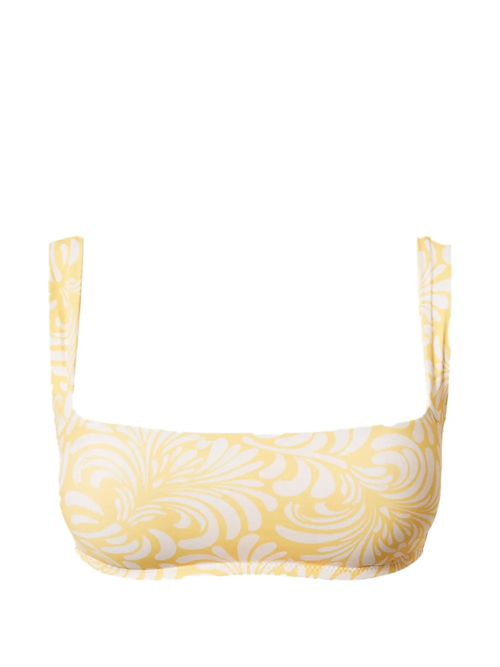 TWINSET botanical-print bikini top - Giallo