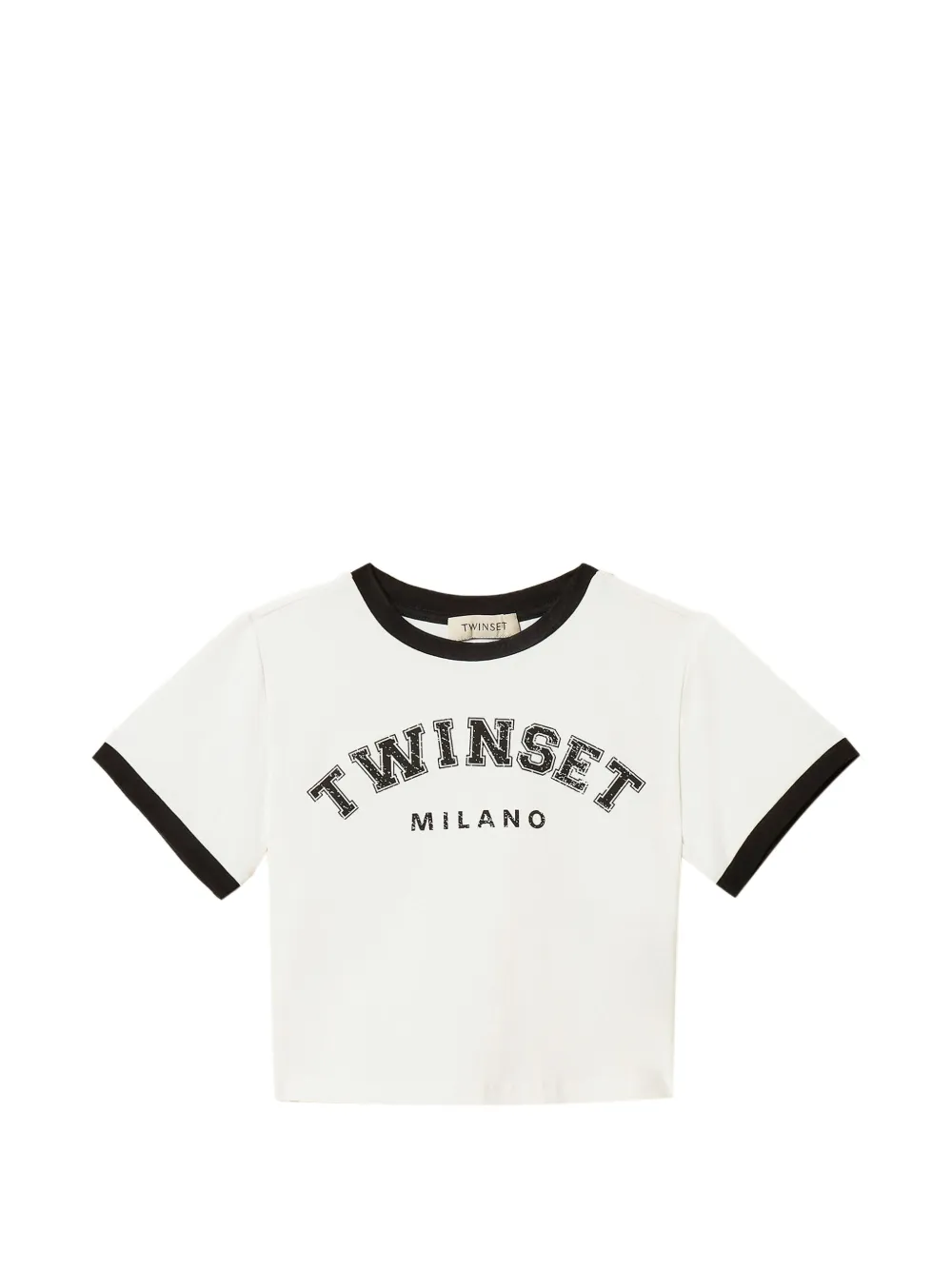 TWINSET Kids logo-print T-shirt - Bianco