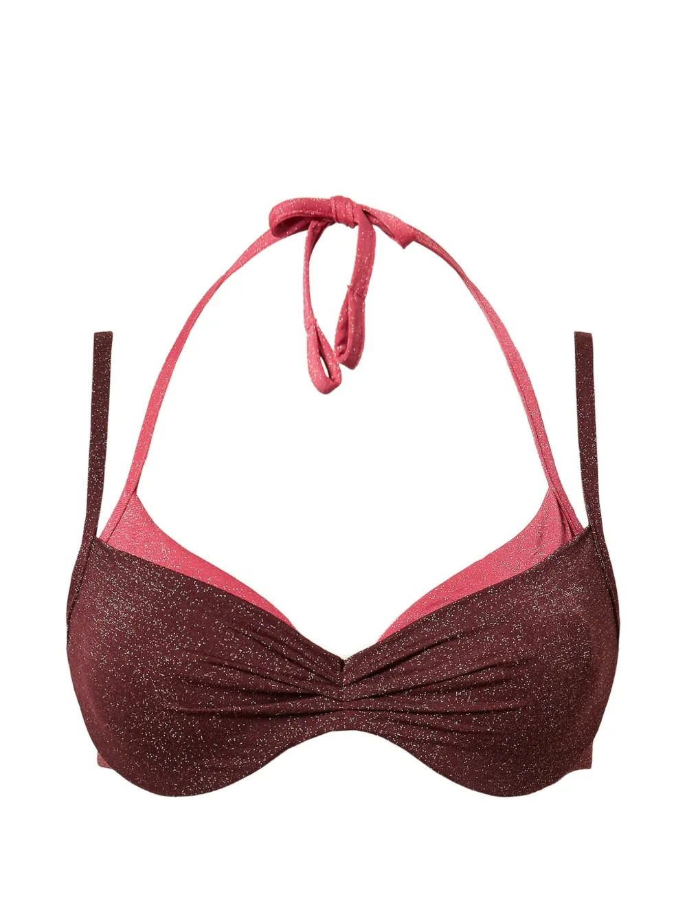 TWINSET two-tone underwired bikini top - Viola