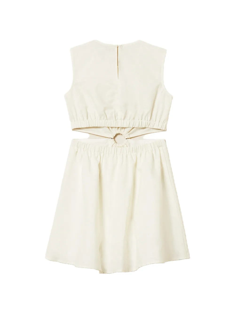 TWINSET Kids Mini-jurk met uitgesneden details Beige