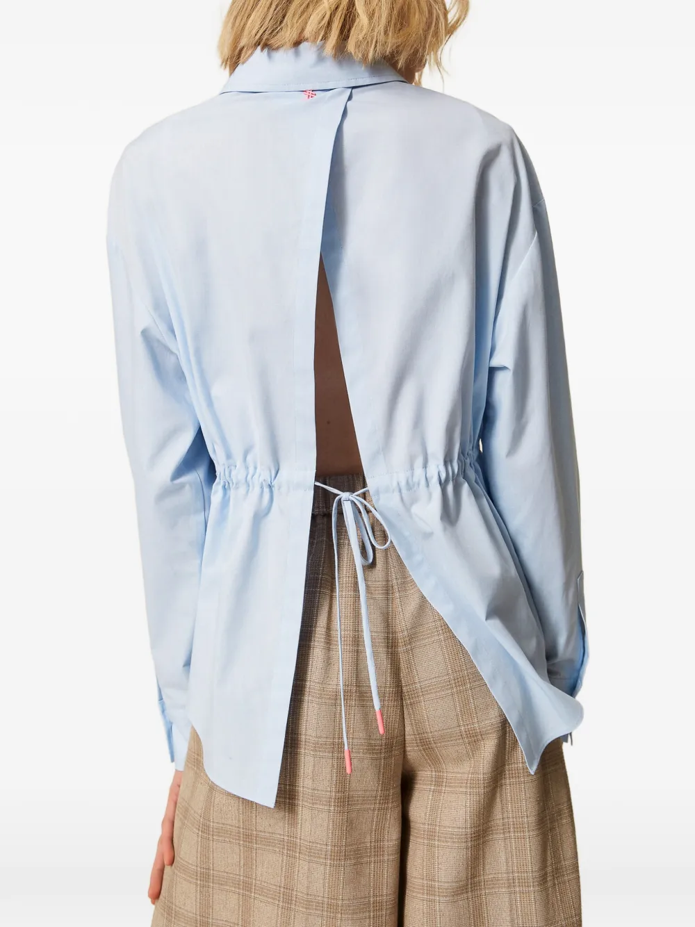 TWINSET x Myfo blouse met geborduurde bloemen Blauw