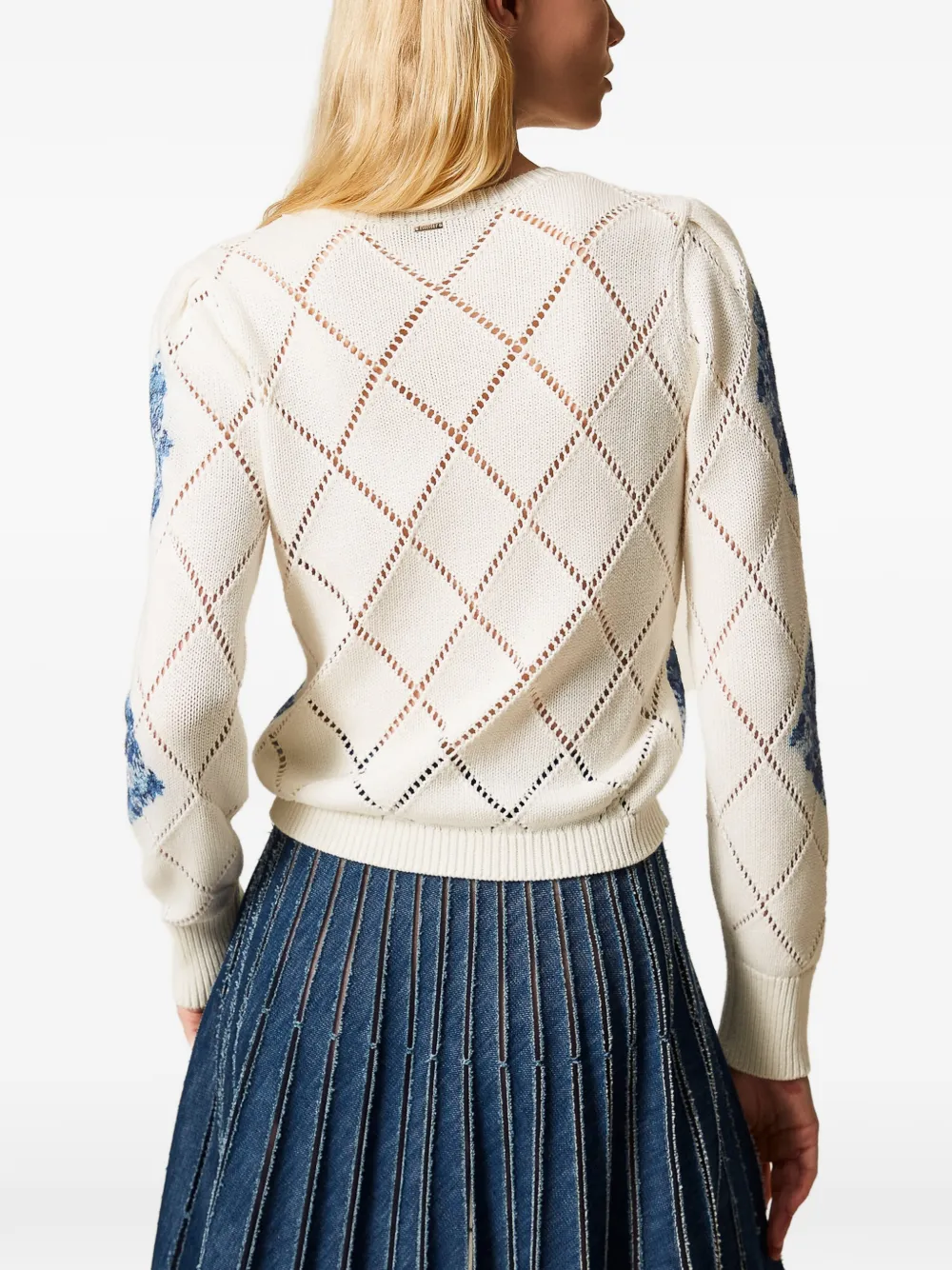 TWINSET Trui met bloemenprint Wit