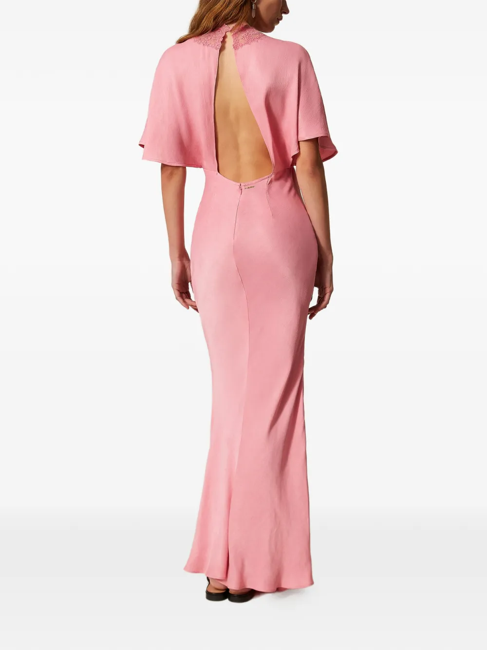 TWINSET Maxi-jurk met korte mouwen Roze