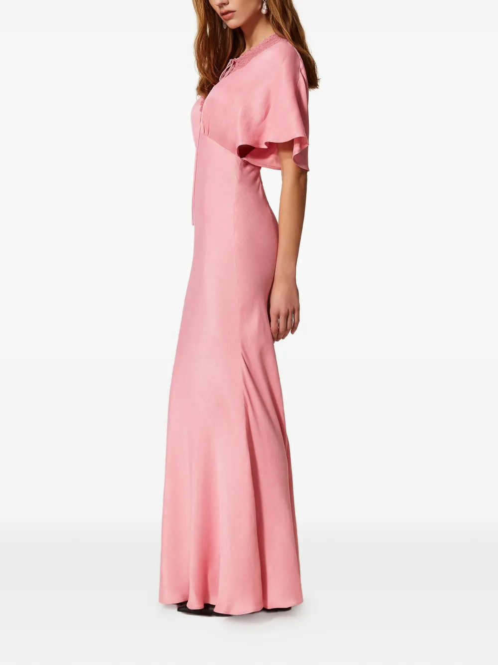 TWINSET Maxi-jurk met korte mouwen Roze