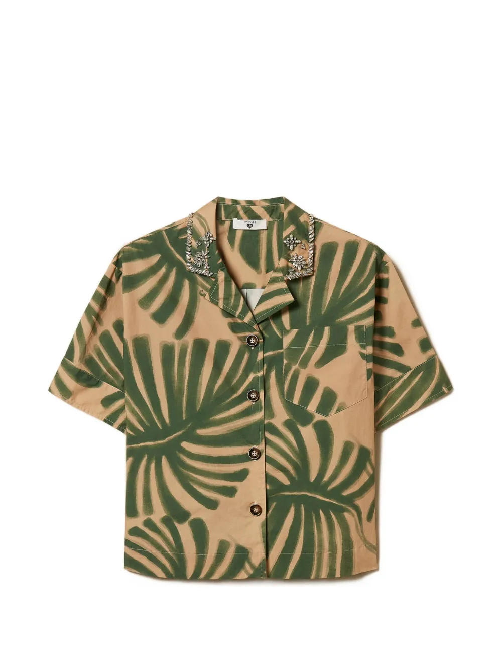 TWINSET print embroidery shirt - Toni neutri