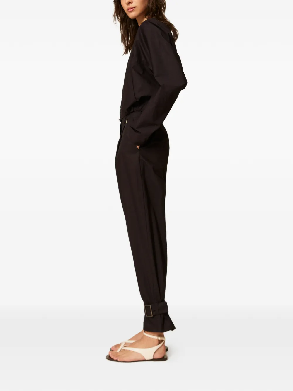 TWINSET Broek met gesp Zwart