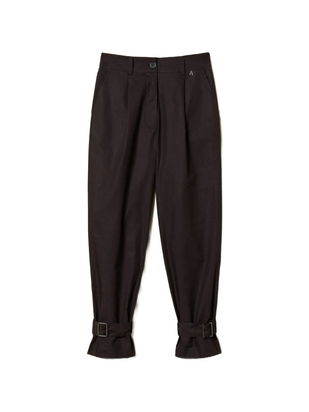 TWINSET Broek met gesp Zwart